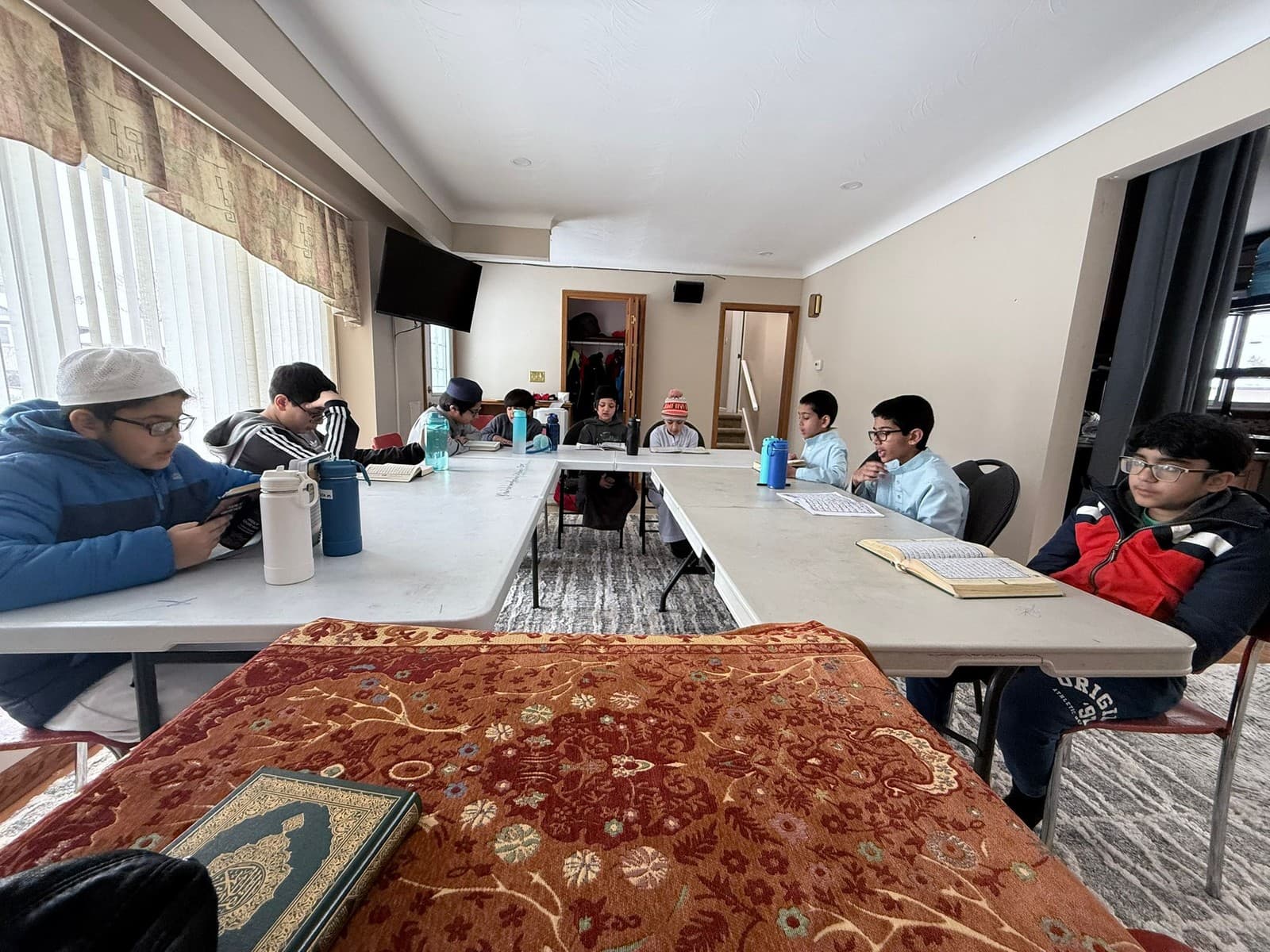 Students at Qur'an school