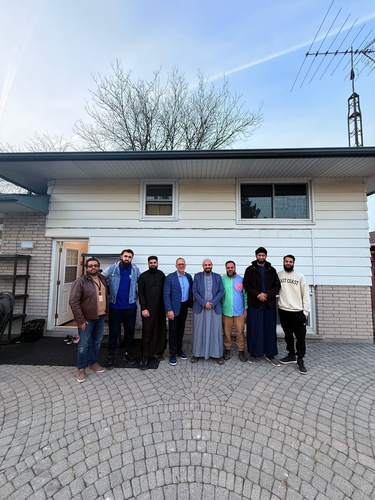 Group photo at the masjid