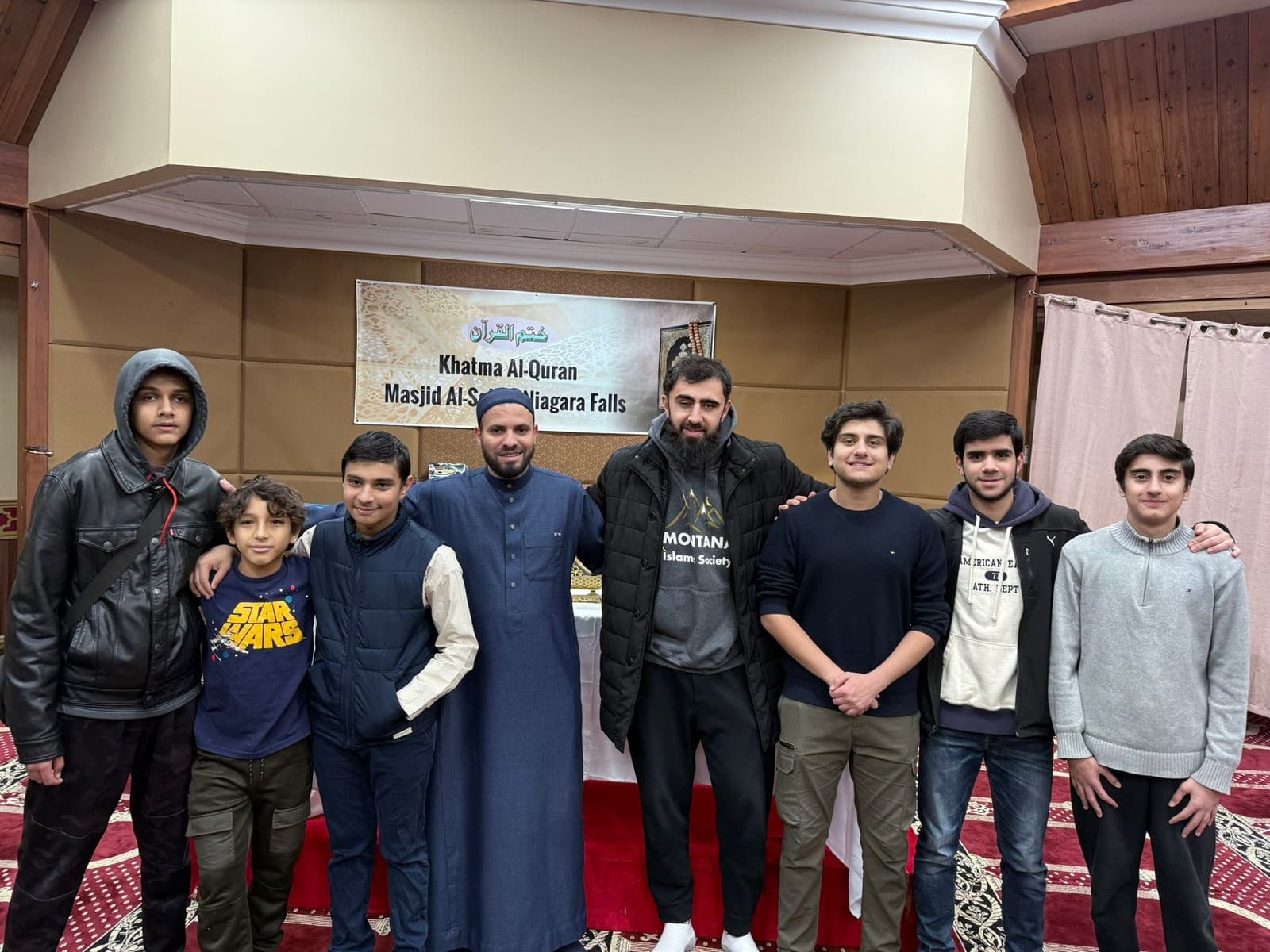 Community gathering at the masjid